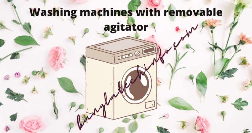Washing machines with removable agitator