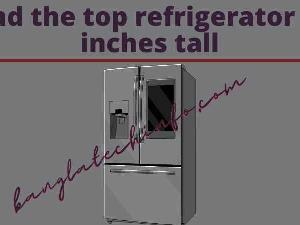 Find the top refrigerator 66 inches tall
