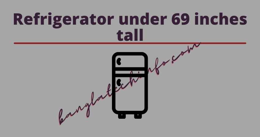 Refrigerator under 69 inches tall