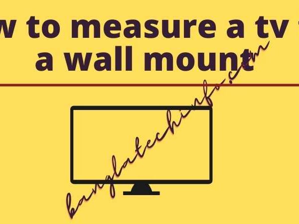 how to measure a tv for a wall mount