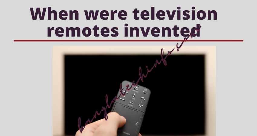 when were television remotes invented