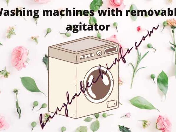 Washing machines with removable agitator