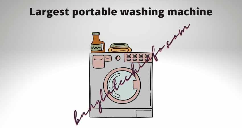 largest portable washing machine